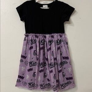 Kids Black and Purple Dress Sacramento Kings